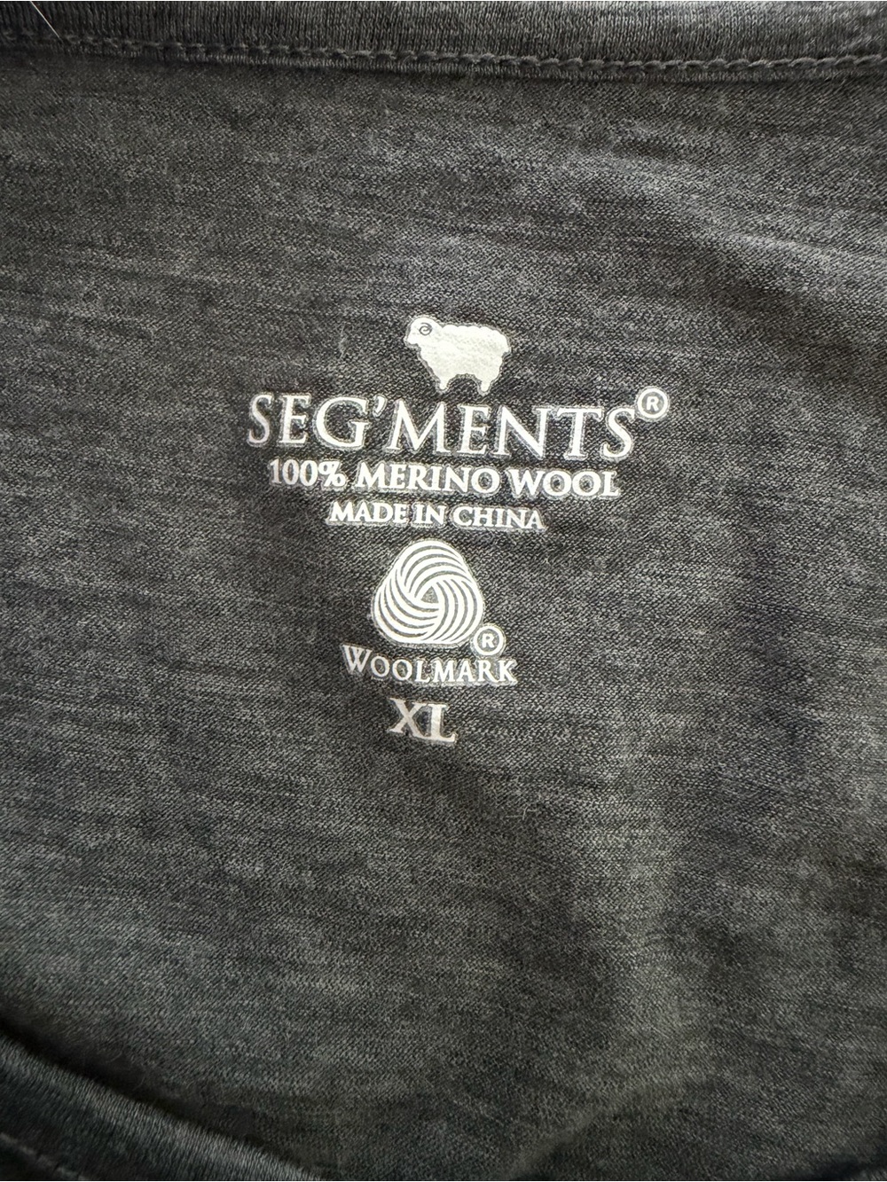 Segments Womens Merino Wool Base Layer Top Size XL Gorpcore Outdoor Trail Hiking - Picture 3 of 4